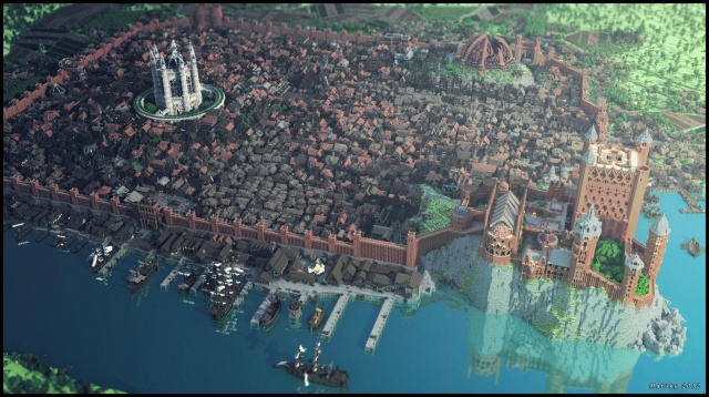 Minecraft: Kings Landing: 3 000 уникальных строений, 100 человек, 4 месяца, один сервер, 35 Gb