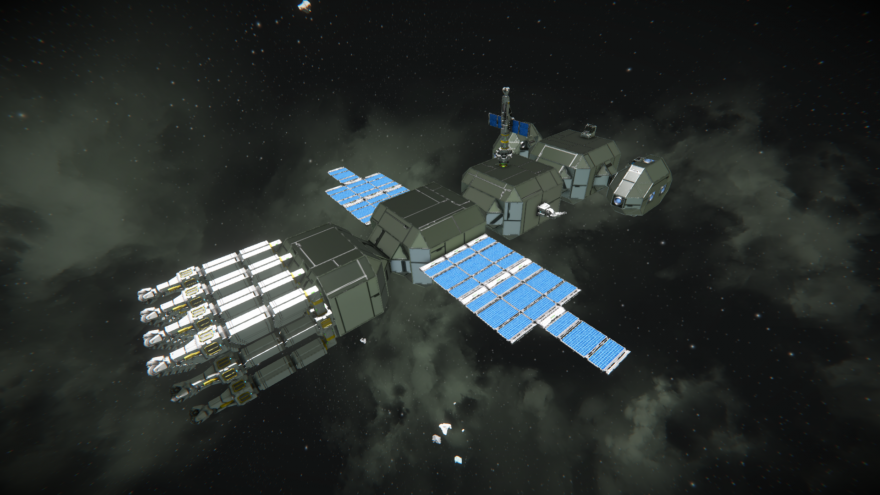 Space Engineers Модульный корабль